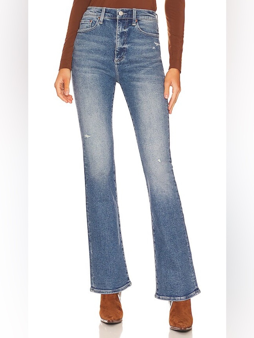NWOT ✨ PISTOLA Dana High Rise Boot Pant in Chelsea Distressed Sz 26